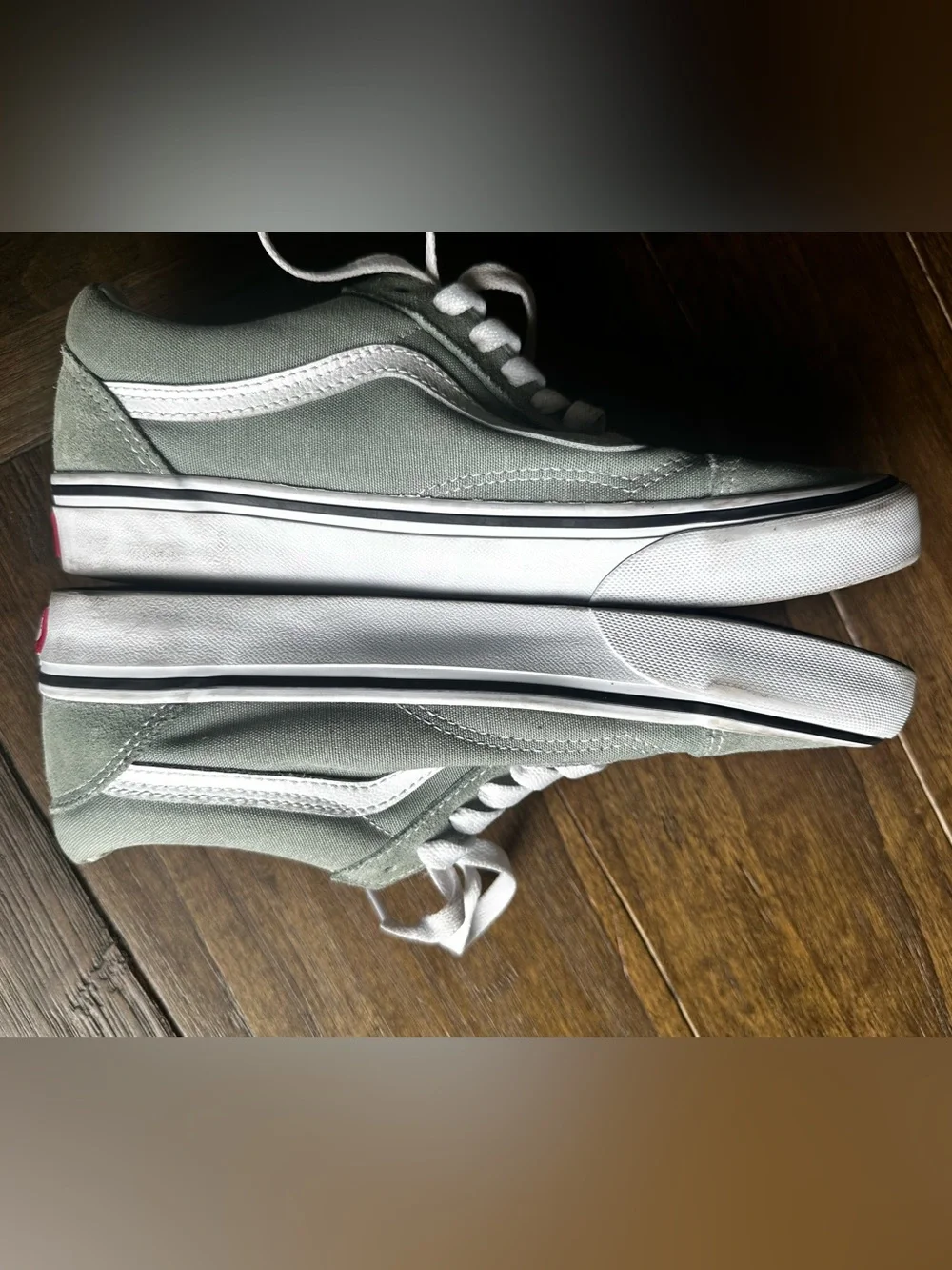 Vans Old Skool Low Top Sneakers - Light Green& White